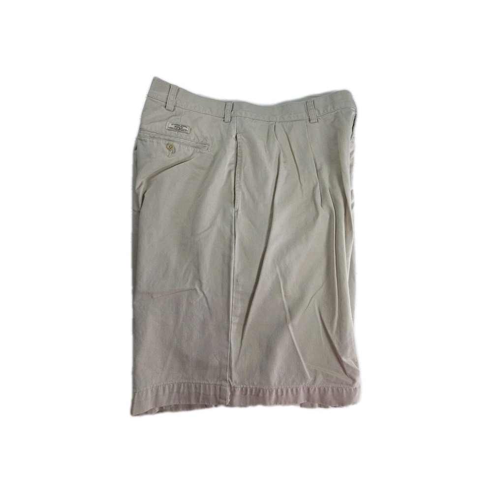 Vintage Polo Ralph Lauren Tyler Shorts Mens 40 Beige Classic Chino Pleated 90s
